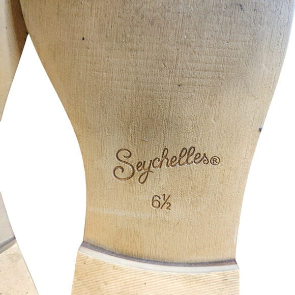 Seychelles Gold Metallic Powerful Leather Snakeskin Fringe Loafers 6.5 Holiday - Picture 10 of 13